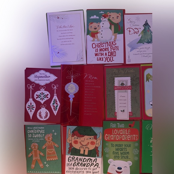 Hallmark Christmas Cards - Lot of 19 Christmas Cards - Picture 2 of 6